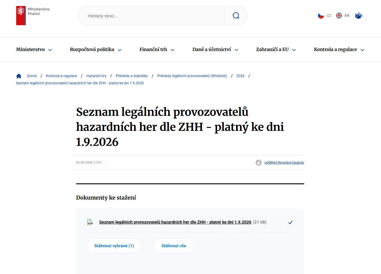 Licence Buran Casino v Česku: regulatorní stav